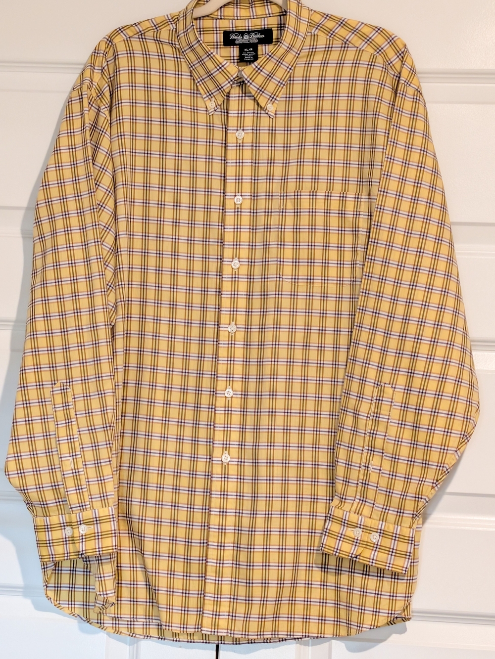 Brooks Brothers "Country Club" Italian Cotton Check - XL